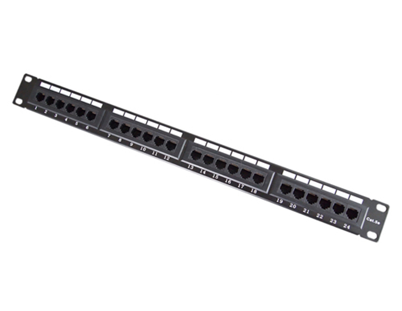 UTP Cat.5e Patch Panel 24Port 110IDC Copper System Patch Panel